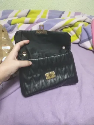Bolso de mano negro