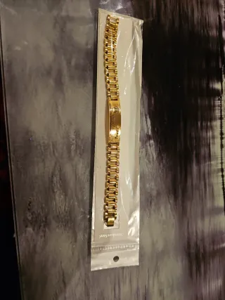 Pulsera dorada acero inoxidable