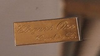 Vassoio Vintage anni 80 decorazioni oro 24Kt