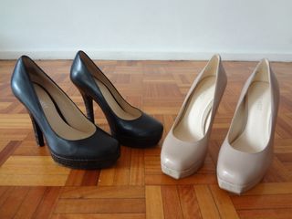 Zapatos Nine West tacón alto negros
