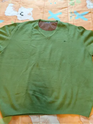 Jersey de punto verde musgo