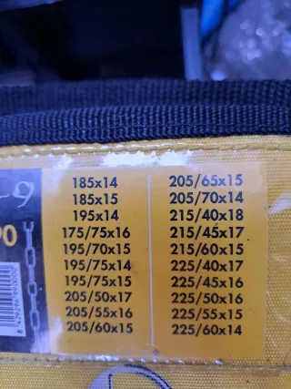 Cadenas de nieve para neumáticos