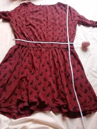 Abitino borgogna fantasia paisley Mango M