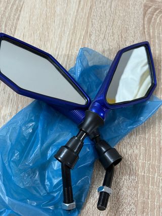 Espejos moto azules