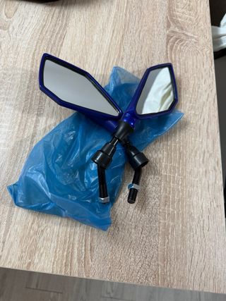 Espejos moto azules