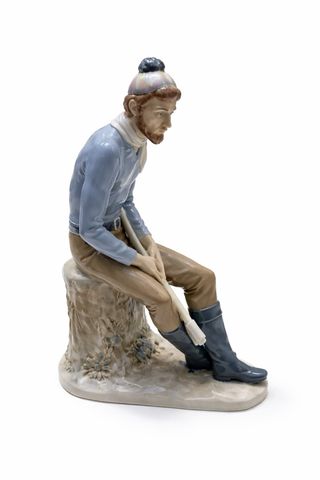 Pareja Figuras Porcelana Estilo Lladró