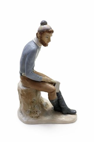 Pareja Figuras Porcelana Estilo Lladró