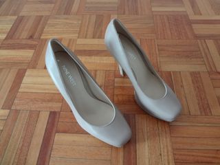 Zapatos Nine West Beige Taco Alto
