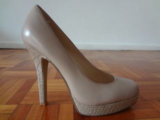 Zapatos Nine West Beige Taco Alto