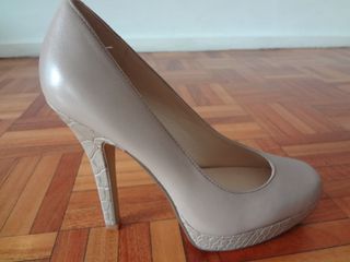 Zapatos Nine West Beige Taco Alto