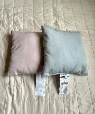 Coppie Cuscini IKEA Blu e Rosa