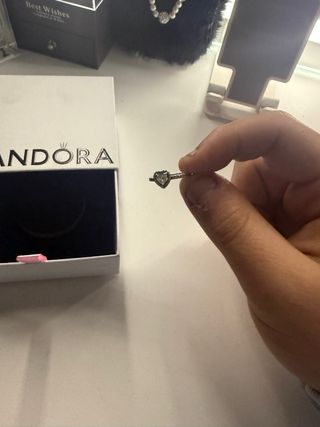 Anillo Pandora Plata Corazón