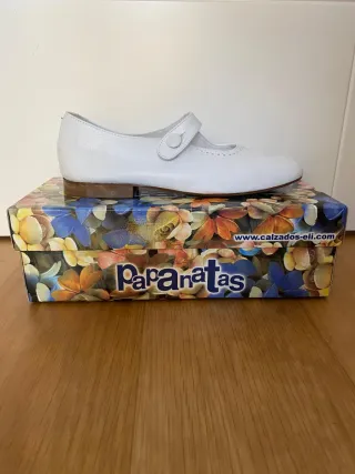 Zapatos comunión niña Papanatas blancos