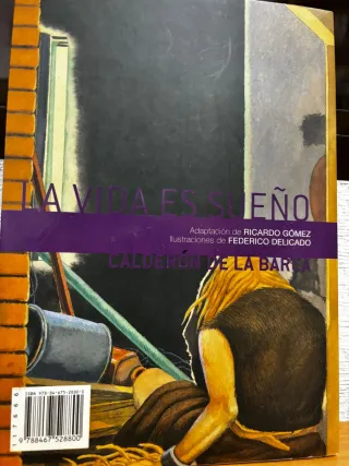 Libro La Vida Es Sueño de Calderón De La Barca