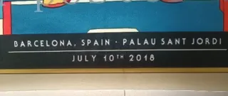 Póster Pearl Jam Barcelona 2018 Leer descripción