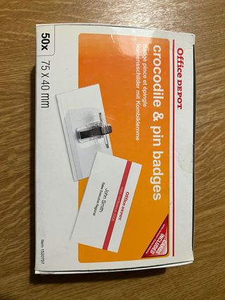 Portabadge Office Depot 50x 75x40mm