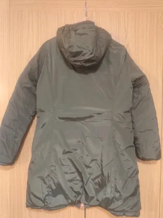 Abrigo acolchado mujer verde