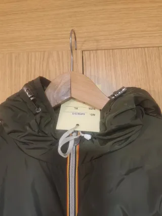 Abrigo acolchado mujer verde