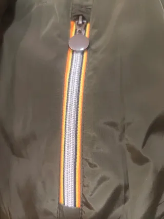 Abrigo acolchado mujer verde