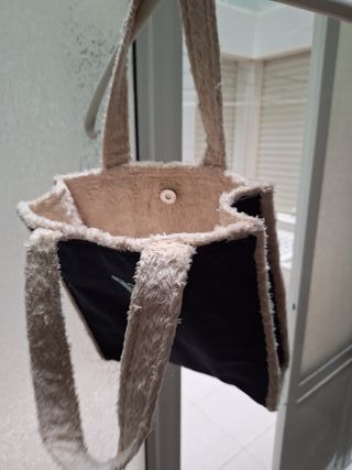 Bolso Roxy vaquero con borreguillo