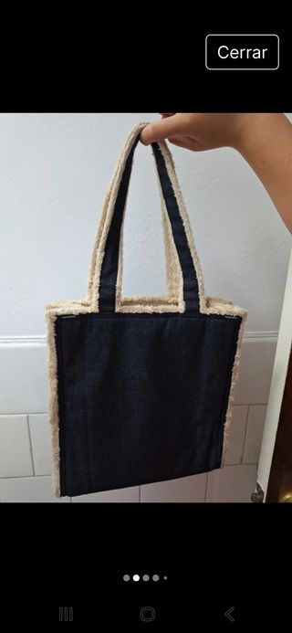 Bolso Roxy vaquero con borreguillo