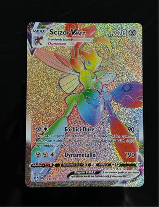 Carta Scizor vmax segreta full art hyper Pokémon