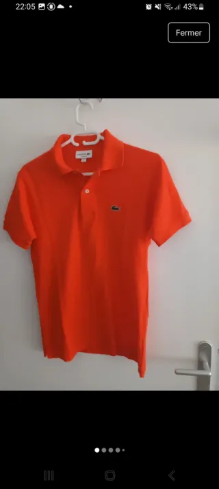 Camisa Polo Naranja Lacoste