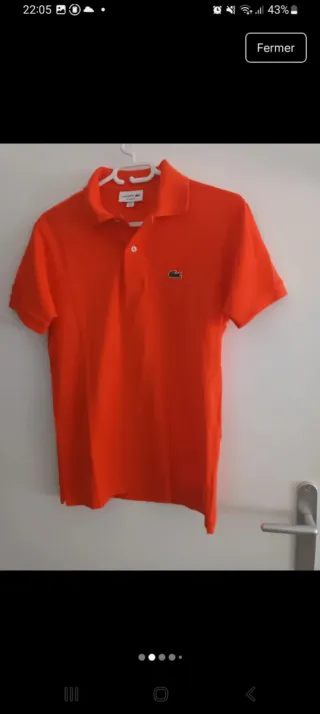 Camisa Polo Naranja Lacoste