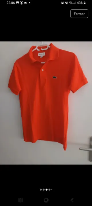 Camisa Polo Naranja Lacoste