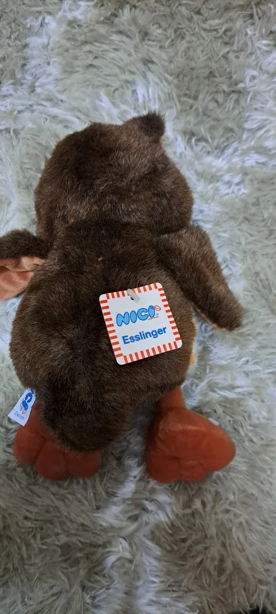 Peluche búho marrón con manchas