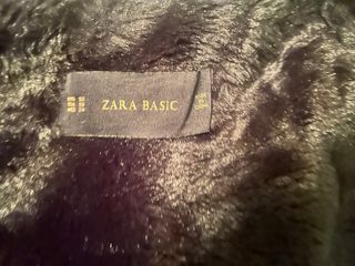 Abrigo Zara azul oscuro talla xs