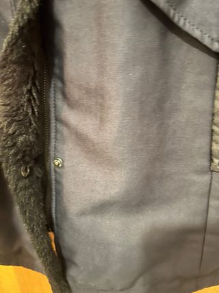 Abrigo Zara azul oscuro talla xs