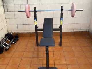 Banco de pesas plegable