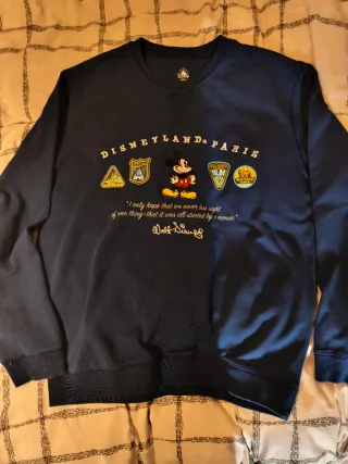 Sudadera Disneyland Paris Negra Naranja