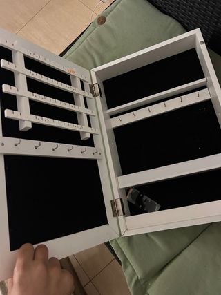 Espejo de pared blanco