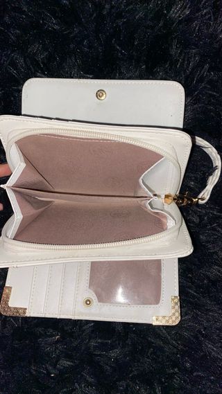 Monedero Michael Kors Blanco y Dorado