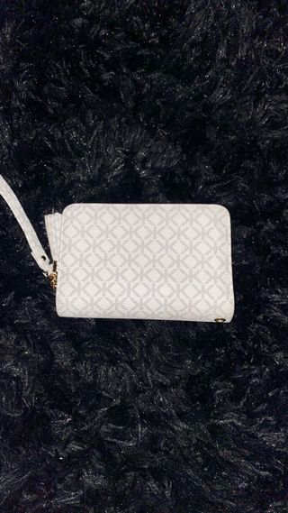 Monedero Michael Kors Blanco y Dorado