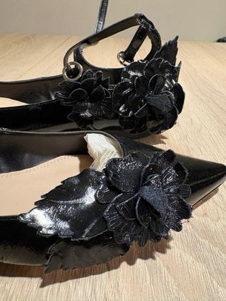 Zapatos Zara Francesitas Negros Mujer