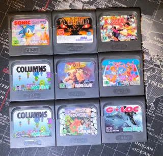 Lote 9 Cartuchos Sega Game Gear