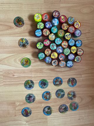 39 Rollers Pokemon + 15 tazos League