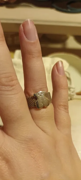 Anillo Tous Oso Plata