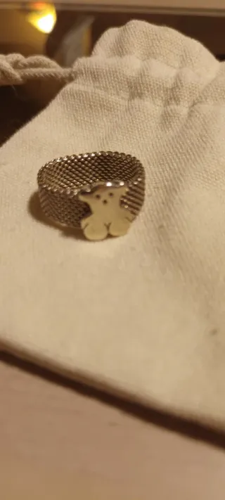 Anillo Tous Oso Plata