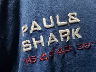 Polo Paul & Shark Manga Larga Azul
