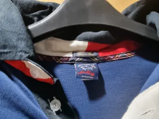 Polo Paul & Shark Manga Larga Azul