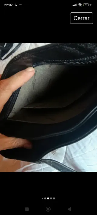 Bolso de piel negro
