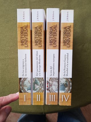 Historia Universal en 4 tomos de J.M.Roberts