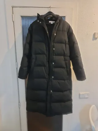 Plumífero largo mujer negro talla 42