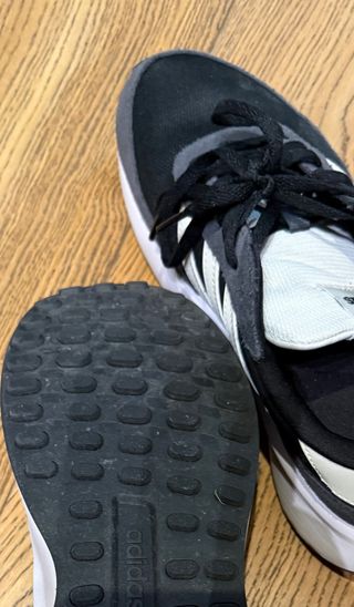 Zapatillas Adidas Talla 41 1/3 Negras Blancas