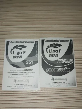 Cromos Liga F - Guijarro y Graham Hansen