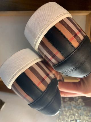 Scarpe Burberry Check Beige Donna